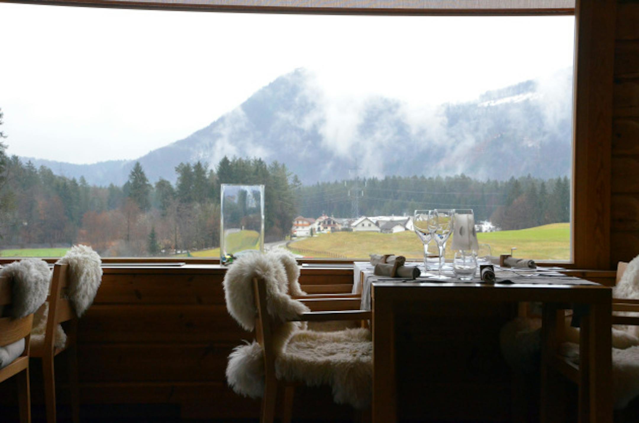 Evergreen restaurant in Slovenia. Photos by Christopher Wurst.