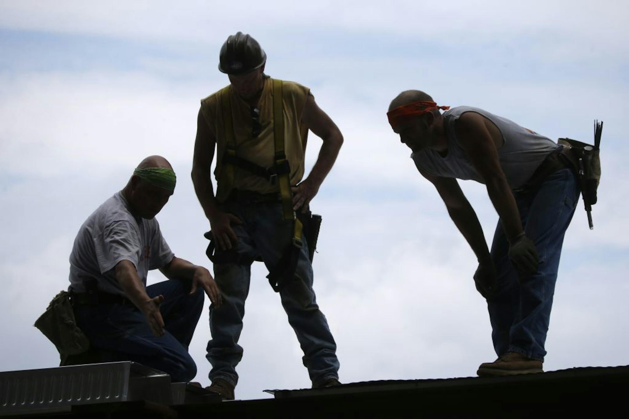 Construction workers in Philadelphia.