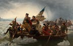 Emanuel Leutze&#xed;s famous painting of Washington crossing the Delaware, which is on display at the Minnesota Marine Art Museum.