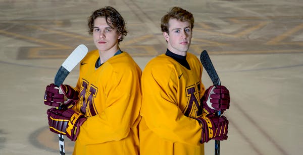 Blake McLaughlin, left, and Sammy Walker both have had bigger second halves this season, helping the Gophers put themselves in a position to win the B