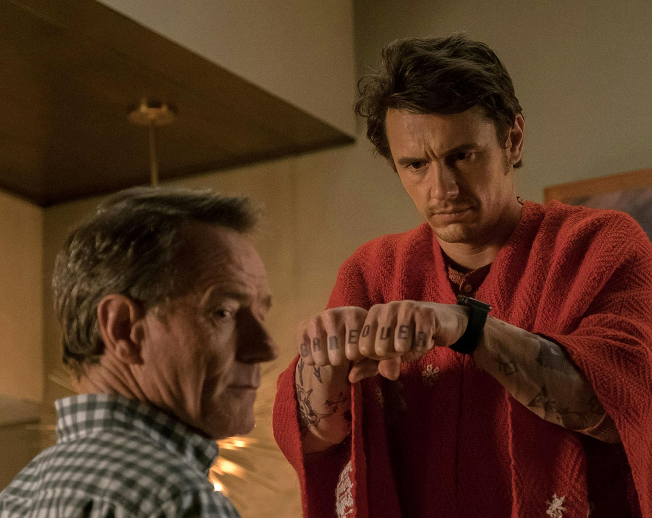 Bryan Cranston and James Franco in the film "Why Him?" (20th Century Fox) ORG XMIT: 1194709