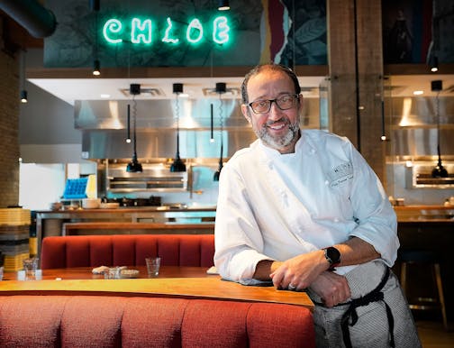 Chef Vincent Francoual at his new restaurant Chloe by Vincent.