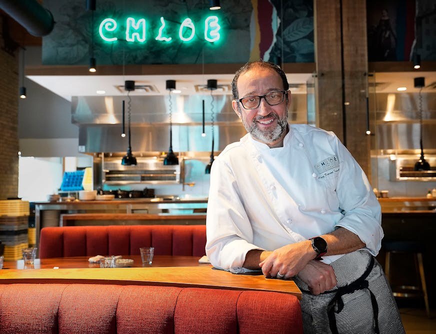 Chef Vincent Francoual at his new restaurant Chloe by Vincent.