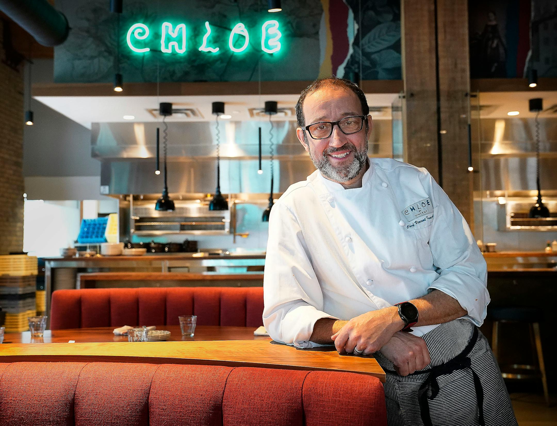 Chef Vincent Francoual at his new restaurant Chloe by Vincent.