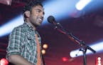 Singer-songwriter Jack Malik (Himesh Patel) performs at a live event in "Yesterday," directed by Danny Boyle.