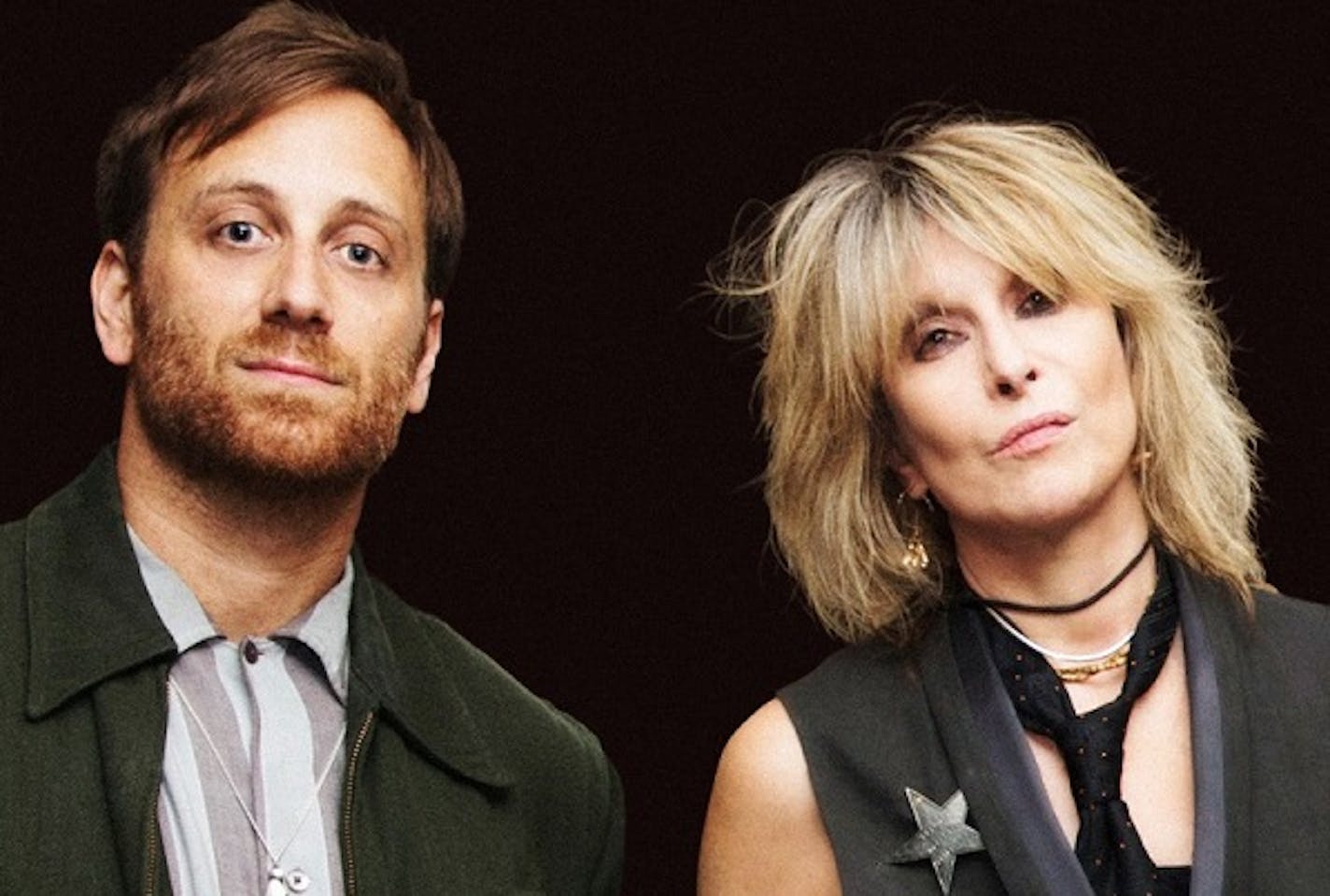 Pretenders' Chrissie Hynde with Dan Auerbach, who produced her new record. (Photo by Jill Furmanovsky)