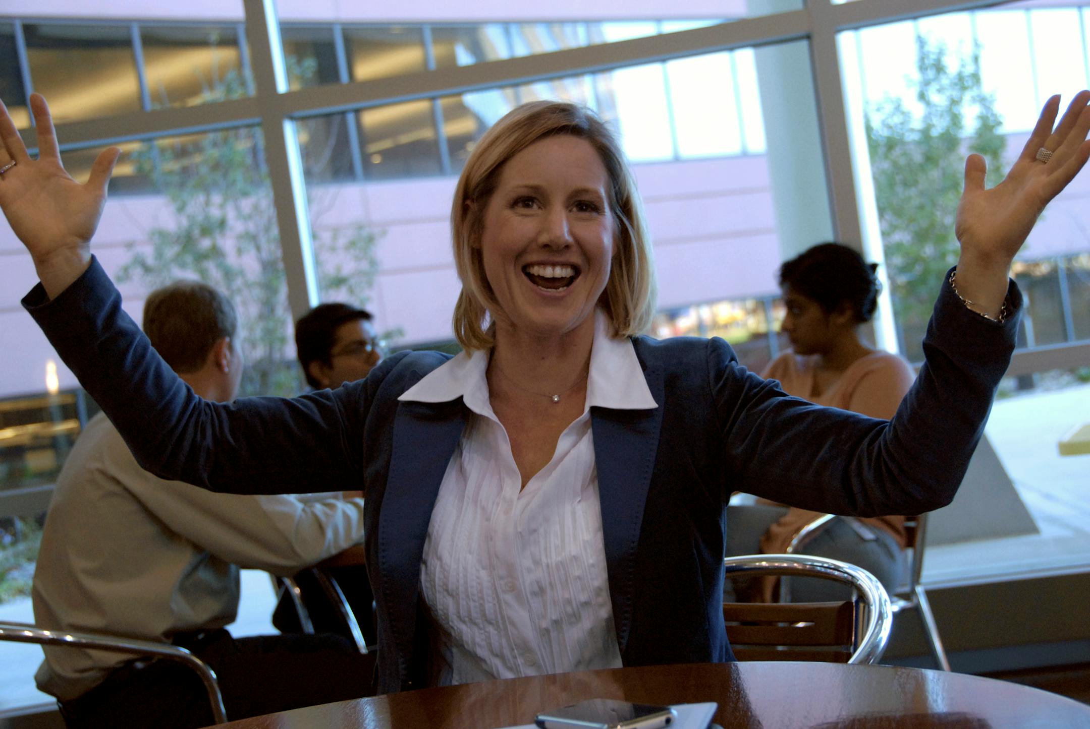 JOEY MCLEISTER � jmcleister@startribune.com Richfield,Mn.,Weds.,Oct. 24, 2007--Best Buy Senior Vice President Julie Gilbert made a point with enthusiasm.