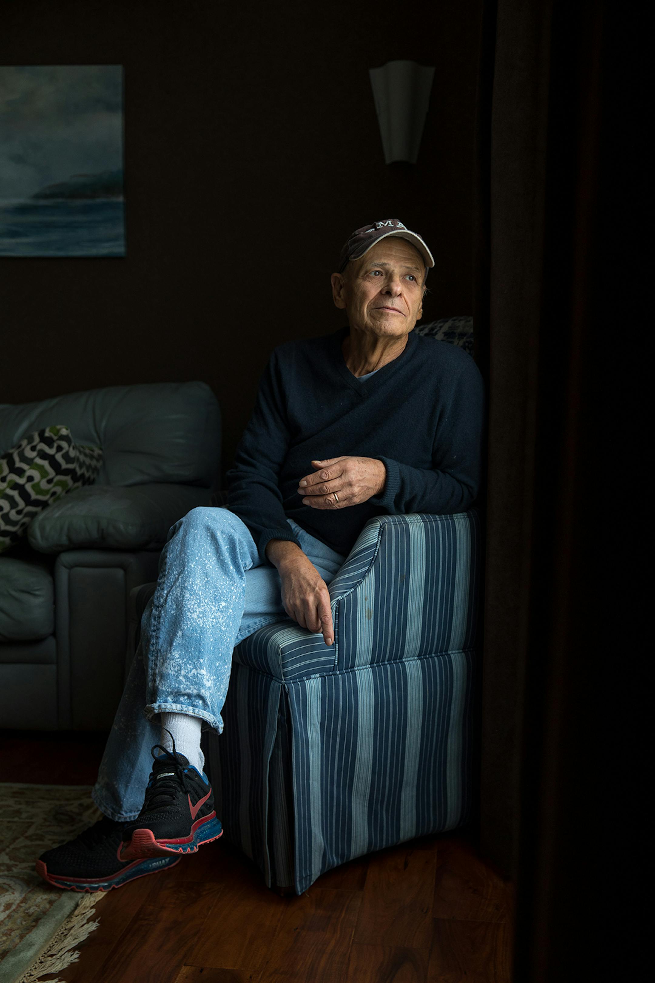 Minnesota native and author Tim O'Brien photographed at his home in Austin, Texas.