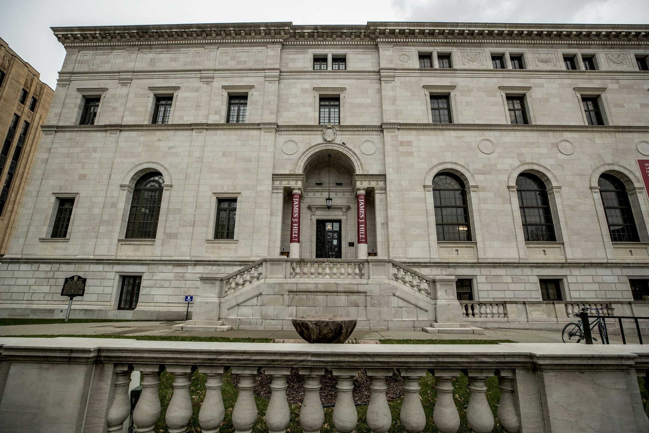 The James J. Hill Center in downtown St. Paul has been listed for sale.