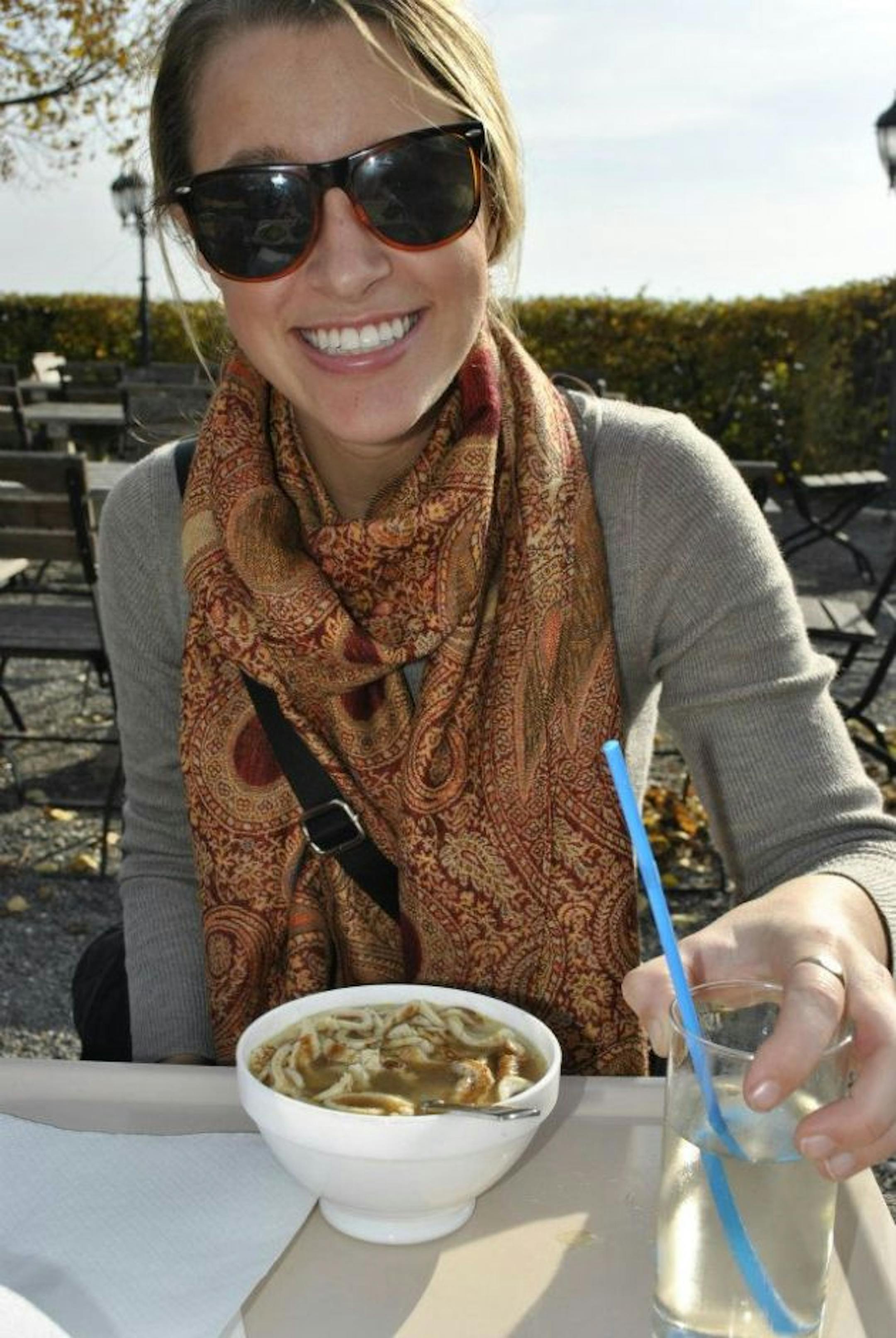 My delicious meal of fritattensuppe!