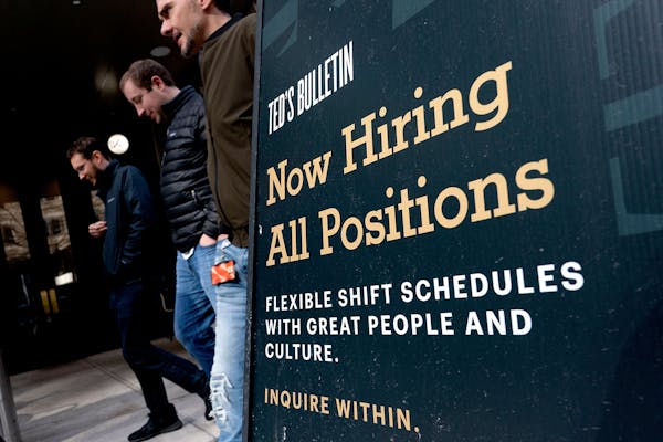 Minnesota had 214,000 job openings in the last three months of 2021.