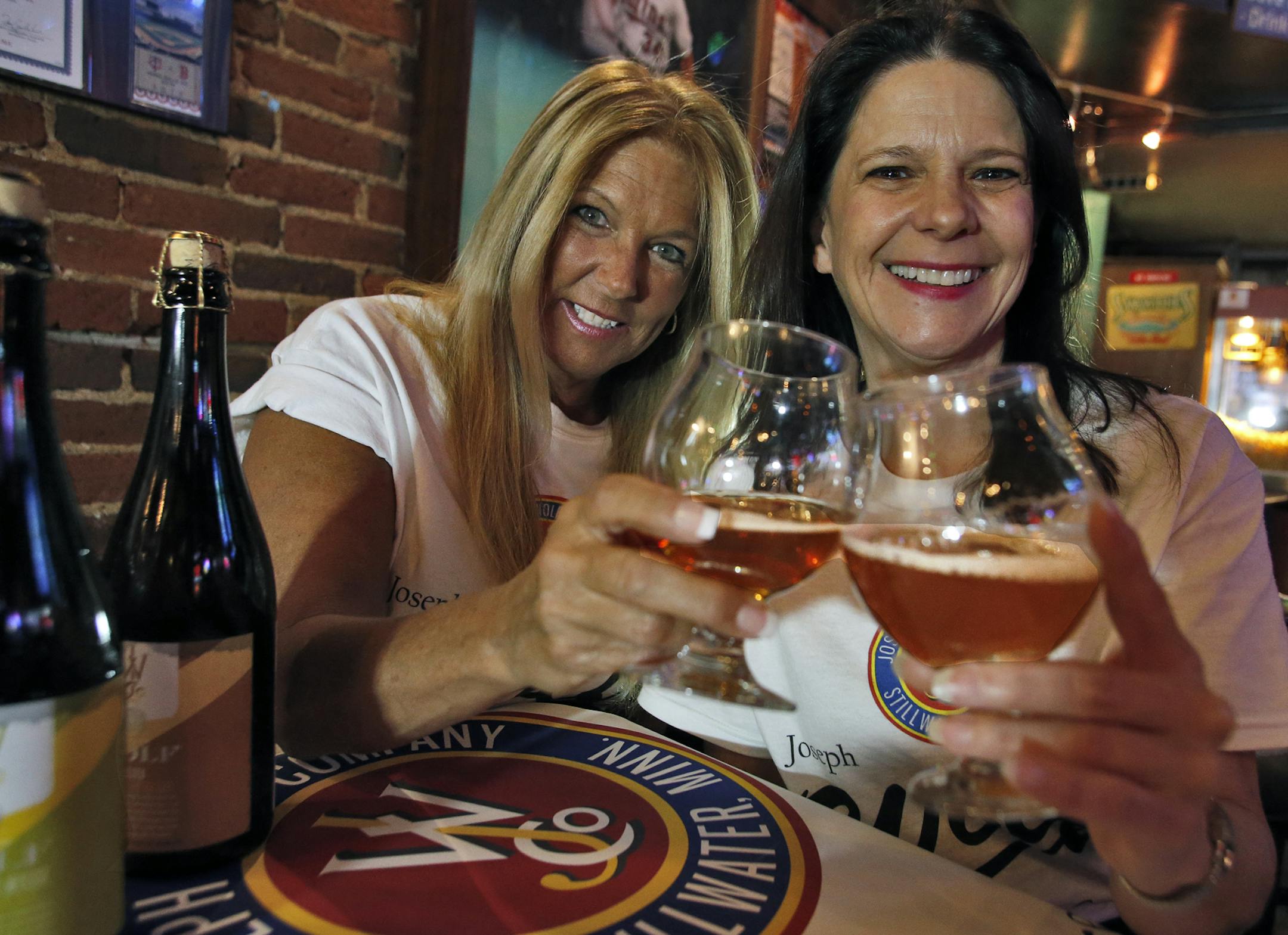 The great granddaughters of Joseph Wolf, owner of the Joseph Wolf Brewing Company in Stillwater, are reviving the namesake brewery after a ninety-plus year shutdown. Kathy Wolf Swanson, left, and her sister Pat Wolf talked about the family brewing tradition. (MARLIN LEVISON/STARTRIBUNE(mlevison@startribune.com