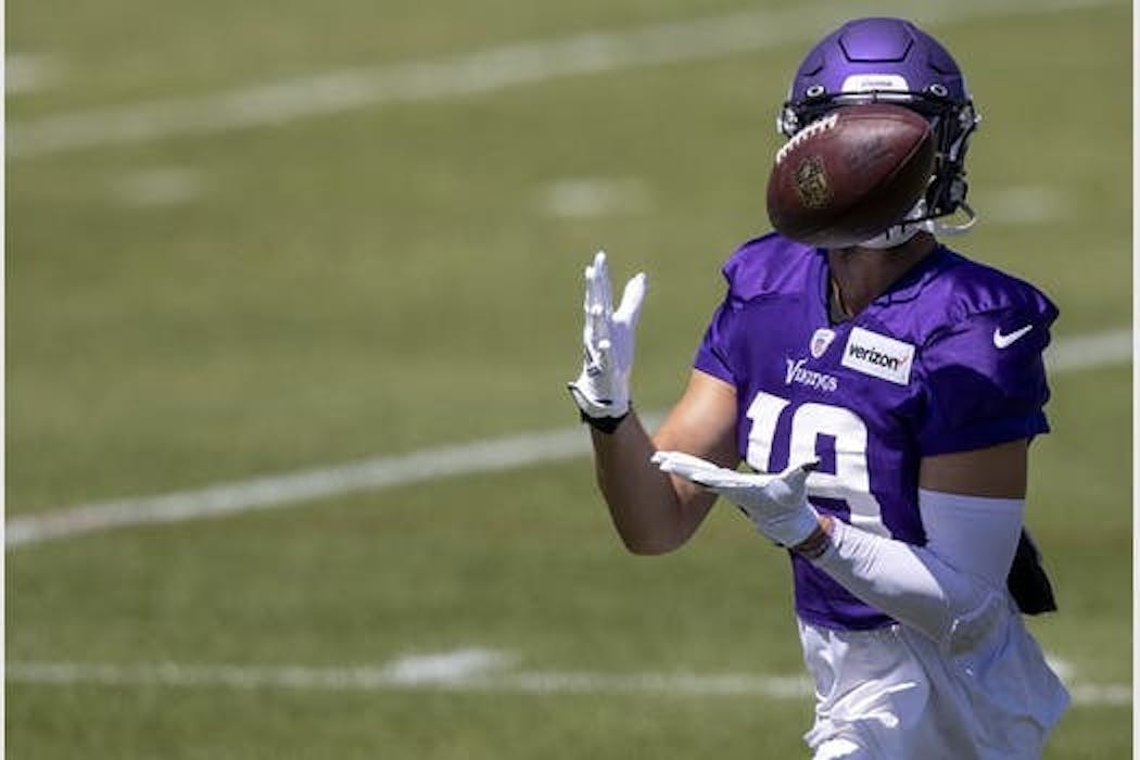 Star Adam Thielen is surrounded by a batch of inexperienced receivers, including first-round pick Justin Jefferson, who are learning the team's offense.