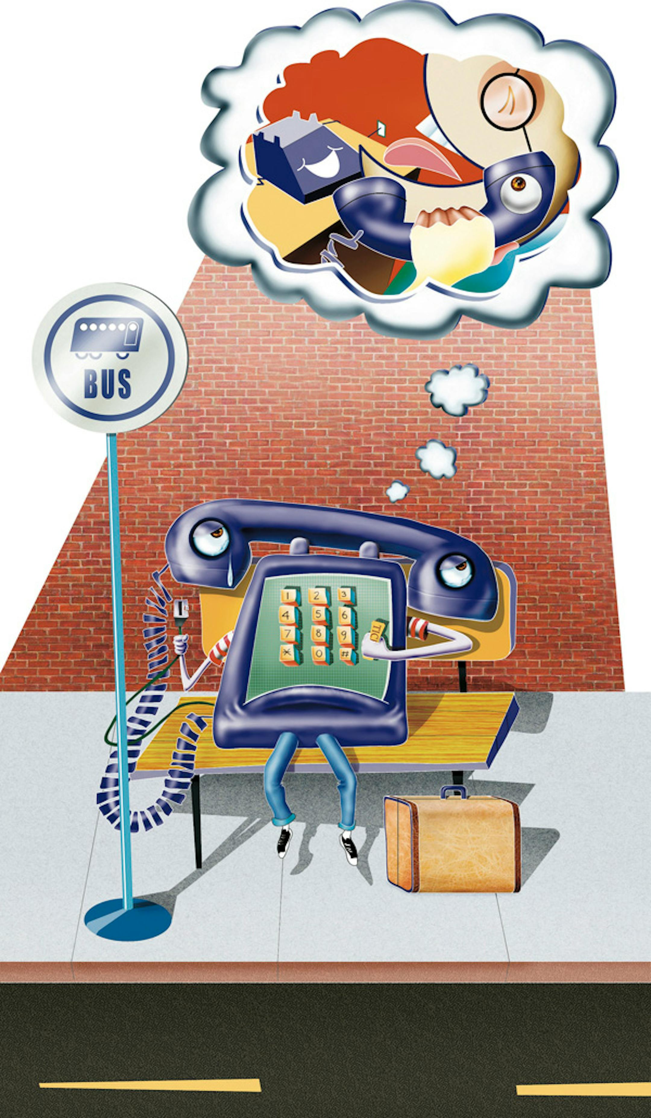 Singing the landline blues.