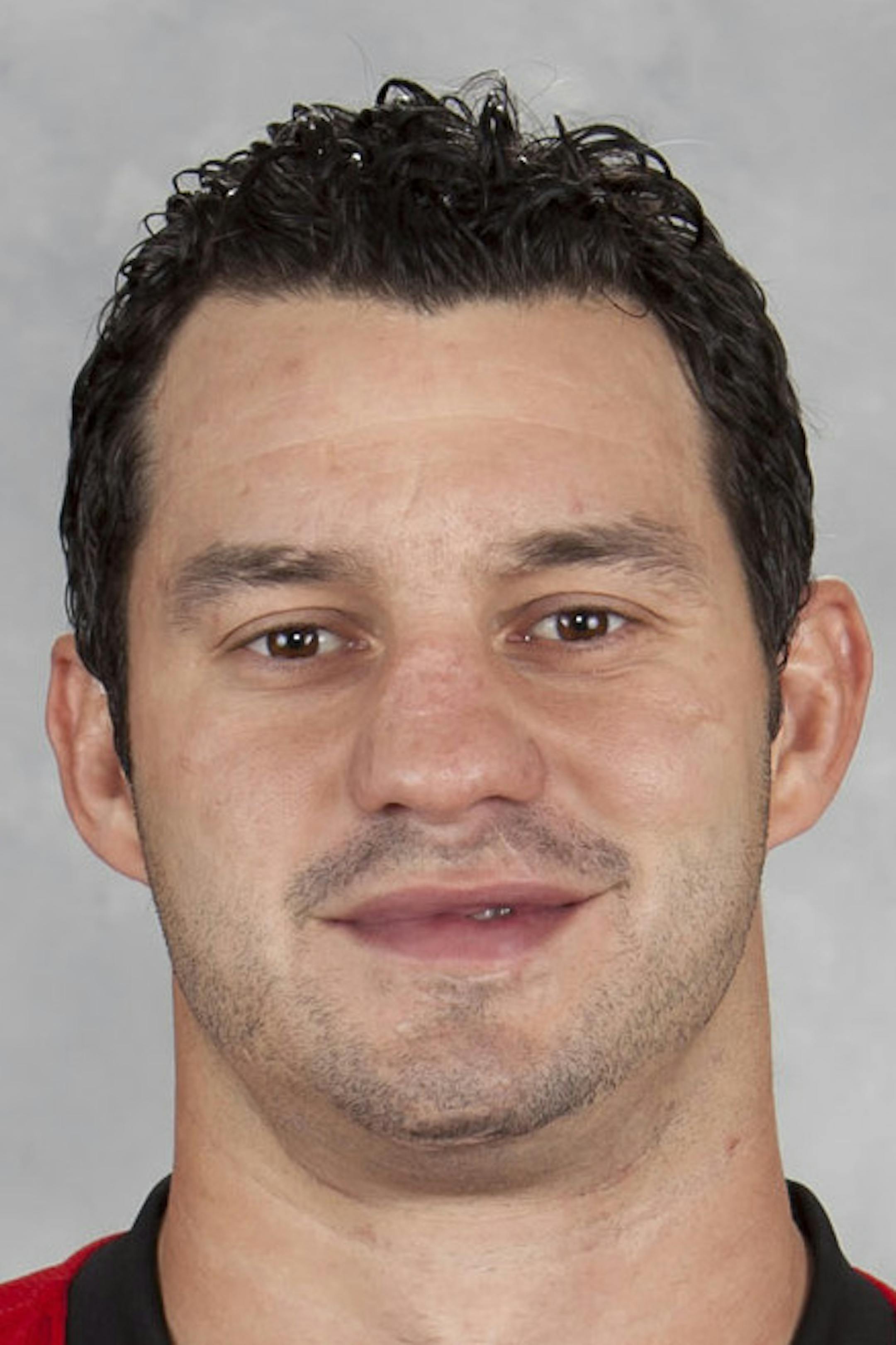 OTTAWA, CANADA - SEPTEMBER 16: Zenon Konopka of the Ottawa Senators poses for his official headshot for the 2011-2012 season on September 16, 2011 at Scotiabank Place in Ottawa, Ontario, Canada. (Photo by Francois Laplante/NHLI via Getty Images) *** Local Caption *** Zenon Konopka ORG XMIT: 124218629 ORG XMIT: MIN1303032119491326