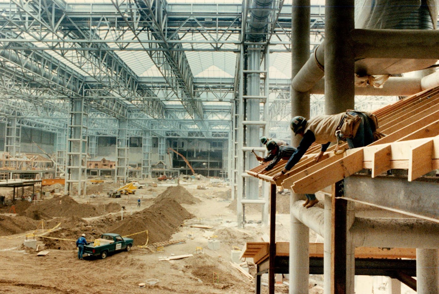 September 29, 1991 The interior courtyard at the Mall of America eventually will contain an amusement Park. Richard Sennott, Minneapolis Star Tribune