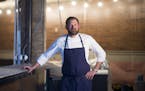 Chef Todd Macdonald was pictured amid the construction at Parella in April.