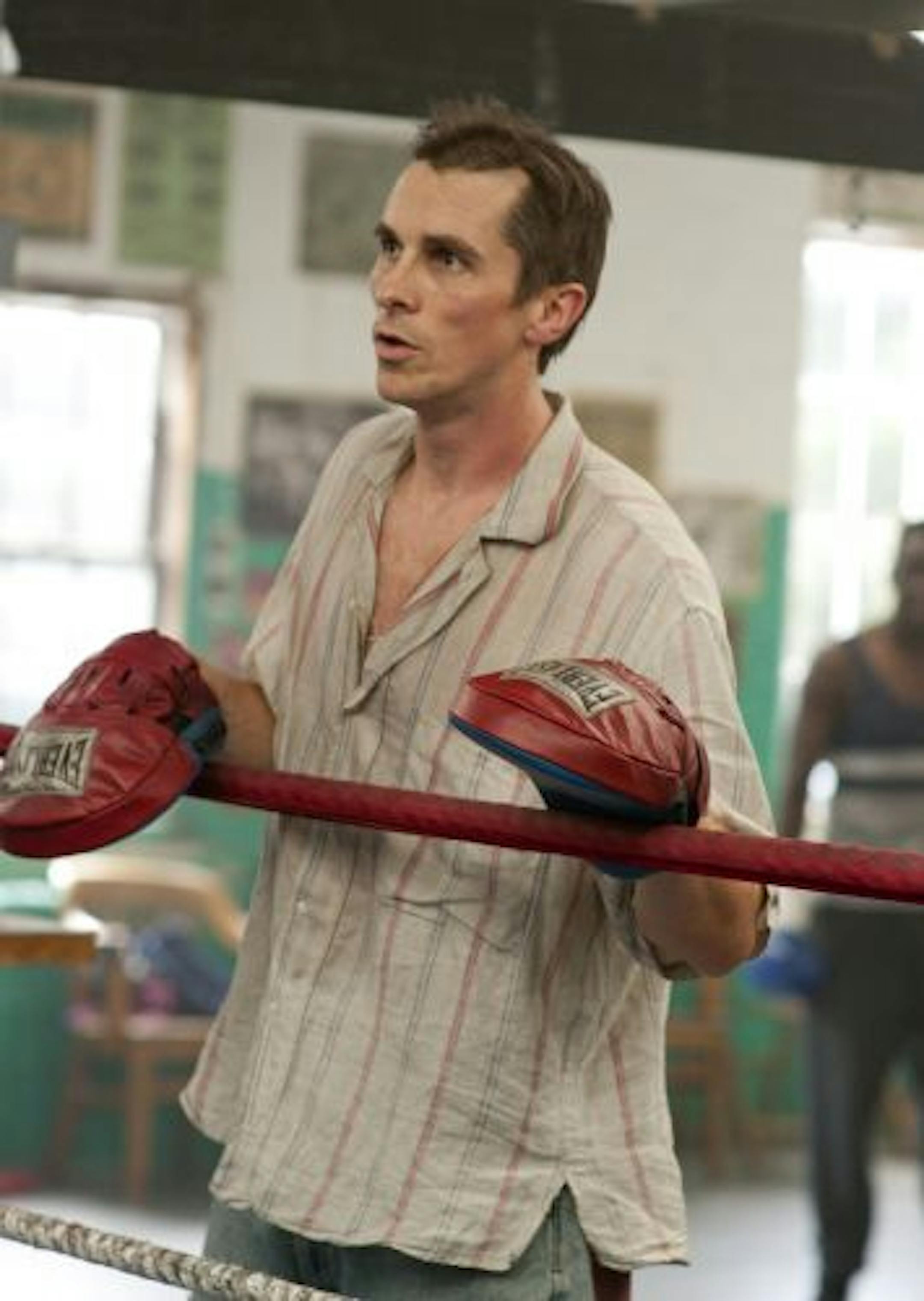 In this publicity image released by Paramount Pictures, Christian Bale plays Dicky Eklund in a scene from, "The Fighter."