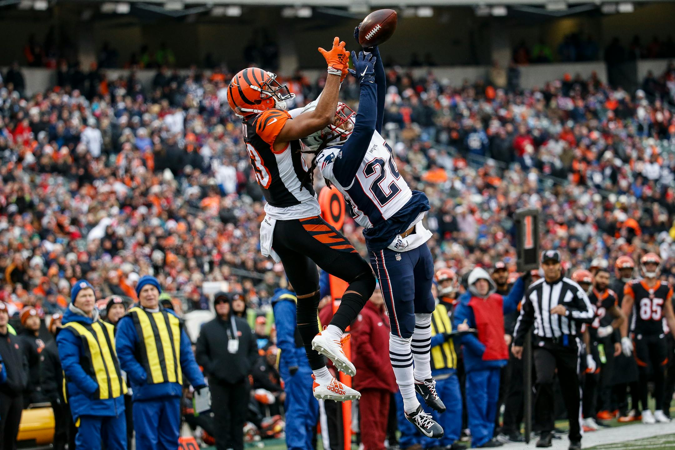 New England Patriots cornerback Stephon Gilmore (24) has tested positive for COVID-19.