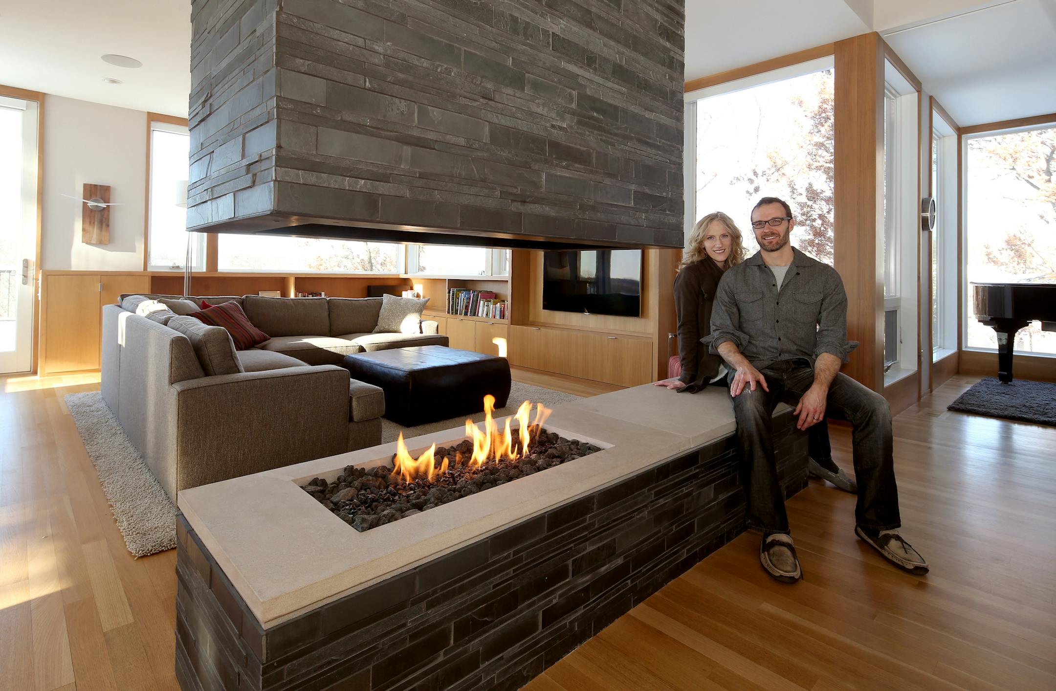 Kyle and Katie Pederson's New contemporary-style home designed by Architect John Dwyer. Eagan, MN on January 23, 2014. ] JOELKOYAMA‚Ä¢jkoyama@startribune
