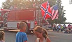 Caption: This fire truck displayed the Confederate flag at a July 4th parade on Friday (cq) in Albert Lea. Credit: Photo by Lance Frank ORG XMIT: MIN1