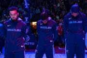 Memphis Grizzlies players bowed their heads in a moment of silence to honor Tyre Nichols ahead of their game against the Minnesota Timberwolves Friday