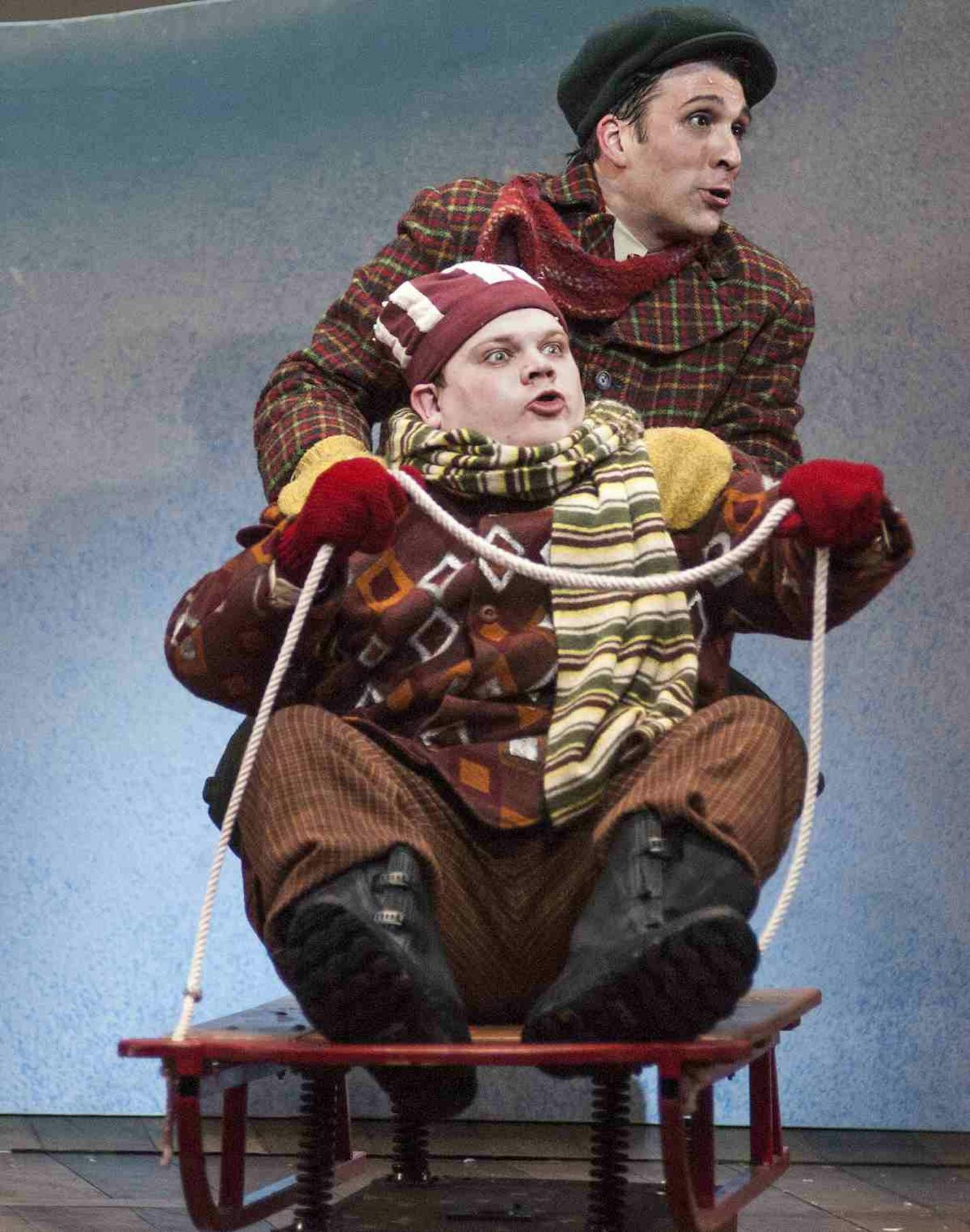 Reed Sigmund, seated, as Toad with Bradley Greenwald.