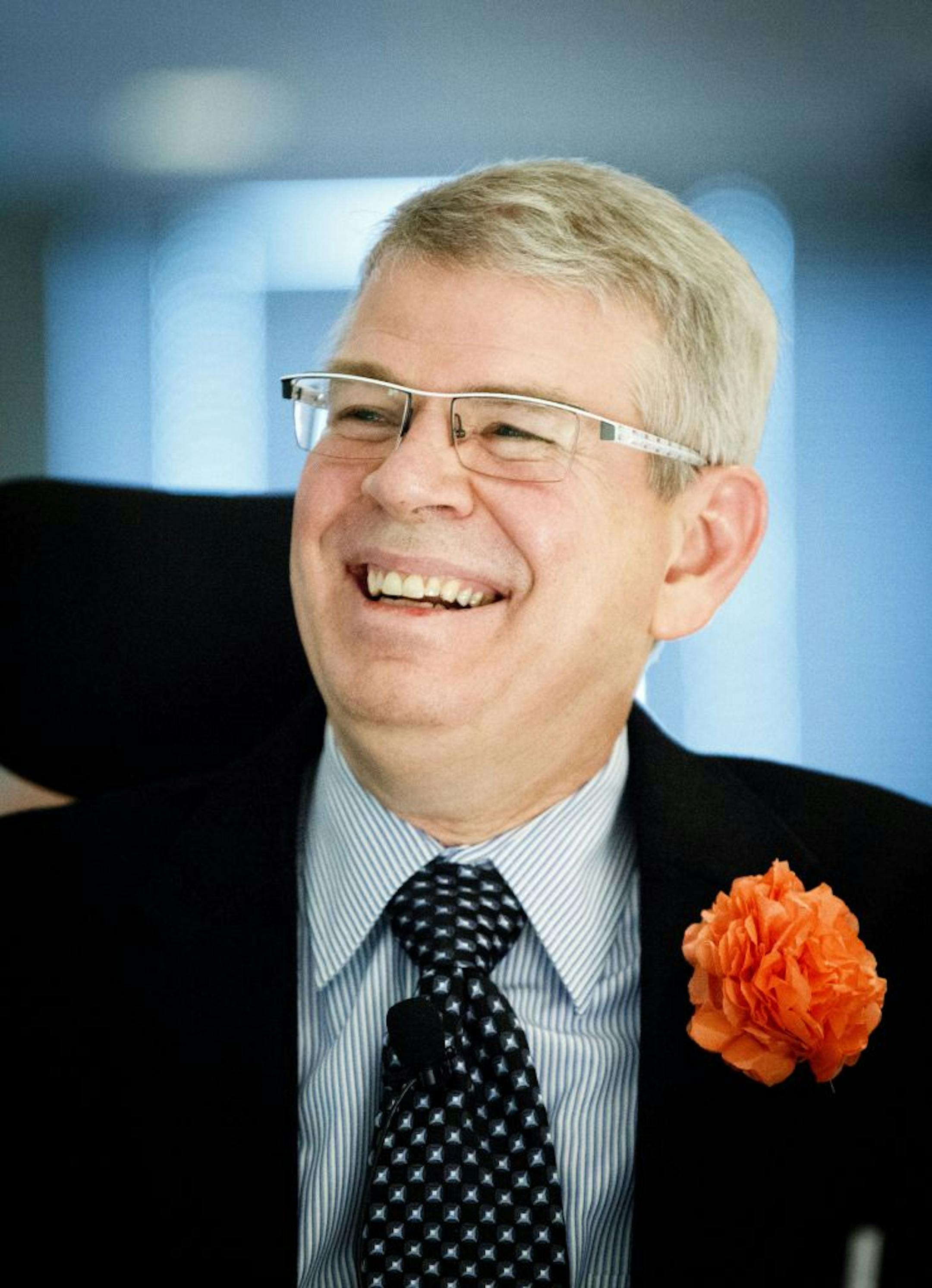 Bruce Kramer Former College of Education, Leadership and Counseling dean Bruce Kramer laughs at a speech during a farewell reception and program in his honor November 15, 2012 in Opus Hall. Kramer, who has ALS, announced a medical leave of absence October 4, 2012, ending his three-year tenure as dean.