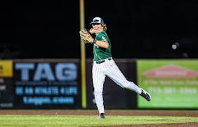 Mounds View shortstop Johnny Conlin came up throwing in an early-season game against Stillwater. Mounds View (3-2) is ranked seventh in the Metro Top 