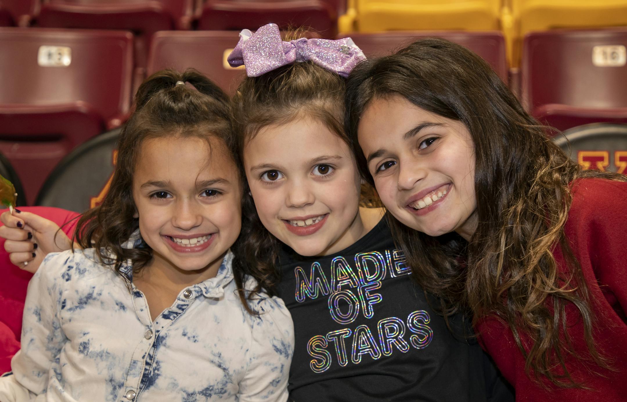 Chalene Brown, Gia Odney, Ashlyn Brown at the 2020 Best of the Best dance show. [ Special to Star Tribune, photo by Matt Blewett, Matte B Photography, matt@mattebphoto.com, University of Minnesota Spirit Squad, University of Minnesota Dance Team, Williams Arena, SAXO 1010220593 FACE011920