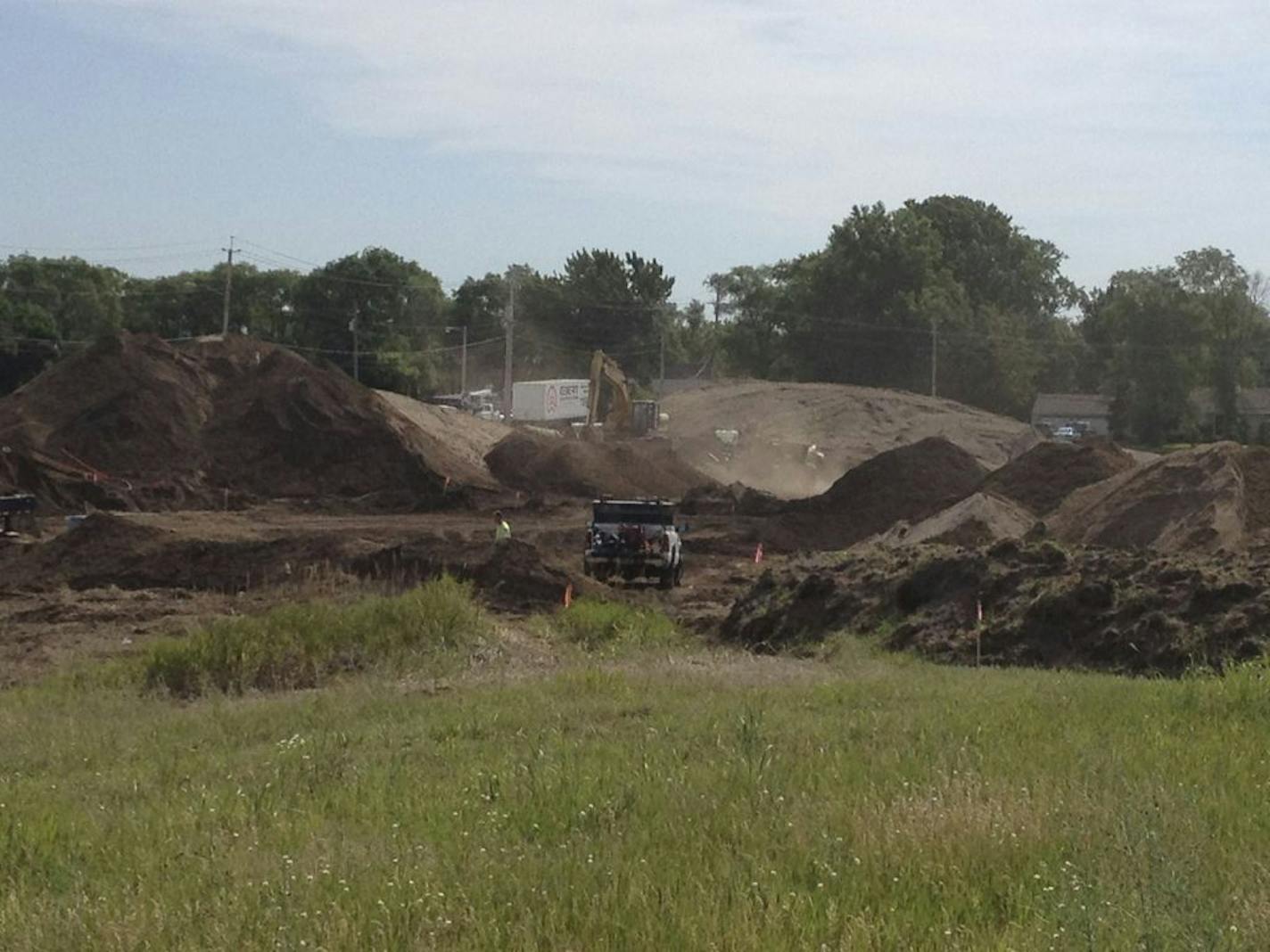 Photo credit: Bryna Godar
construction at the new Castle baseball field in Anoka.