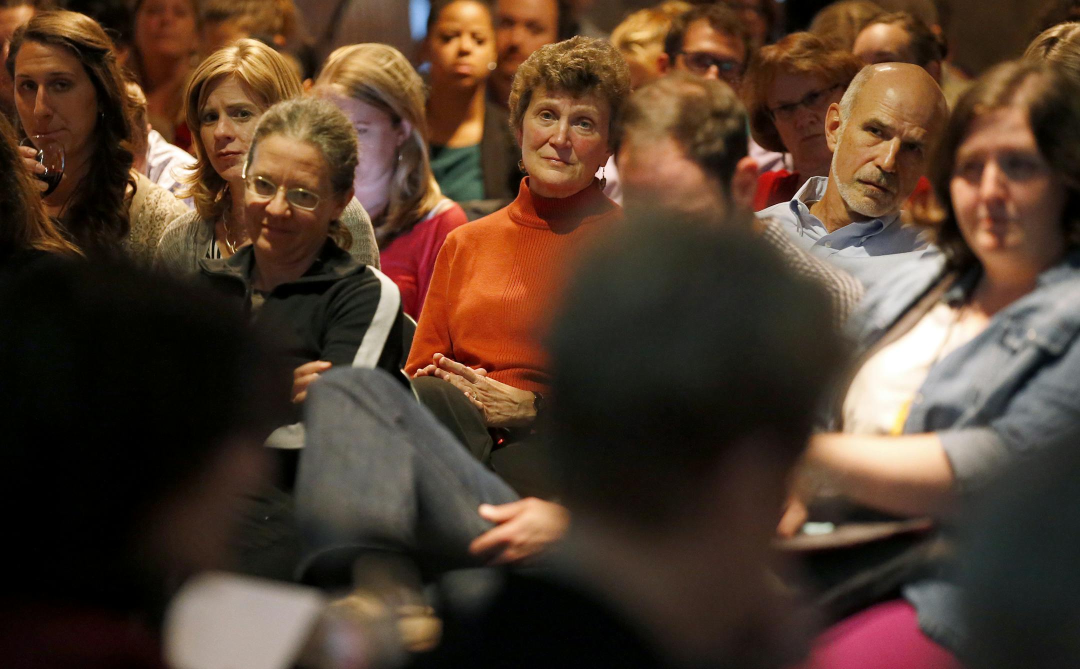The audience listened to Minneapolis mayoral candidates Monday at the Mill City Museum. The debate focused on education issues.
