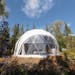 One of four geodesic domes at Klarhet resort near Lutsen.