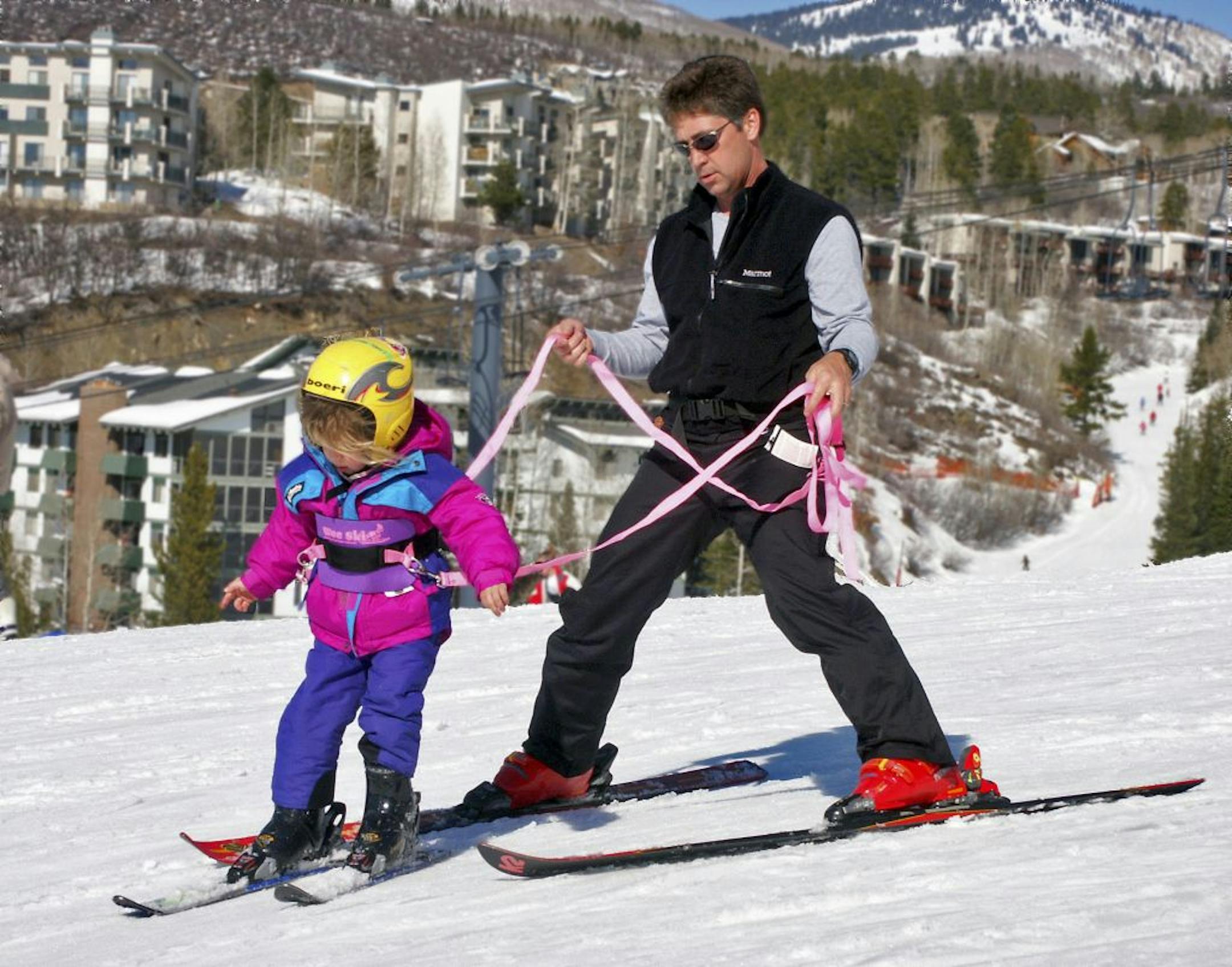Ski school at Steamboat Ski Resort.