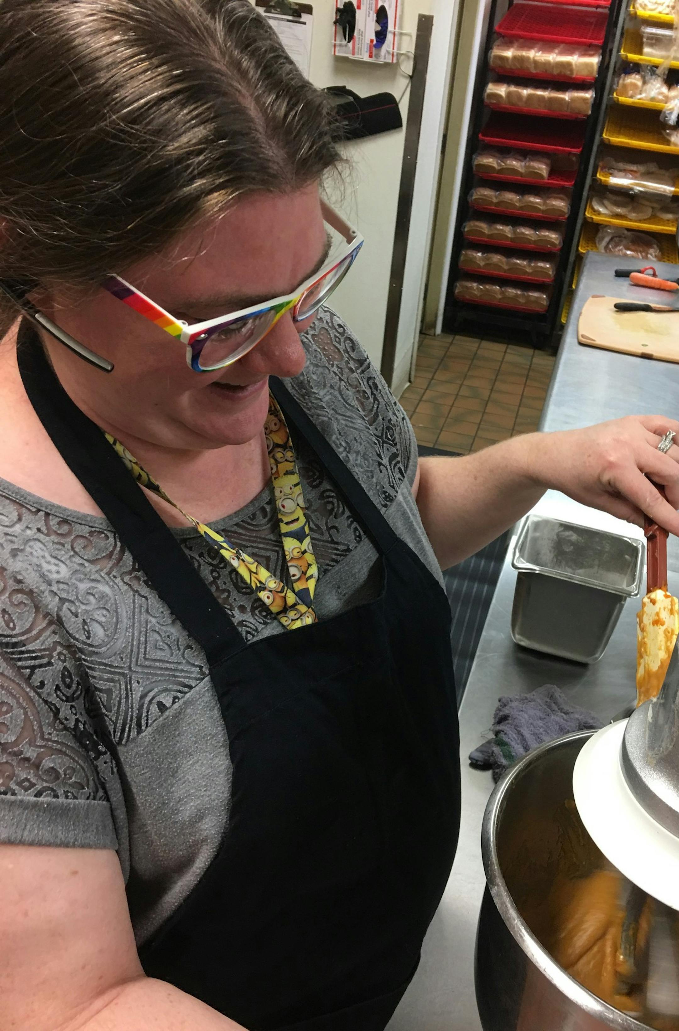 Eileen Brown, owner of How Sweet It Is Cakes, works in new space inside the Duluth Grill