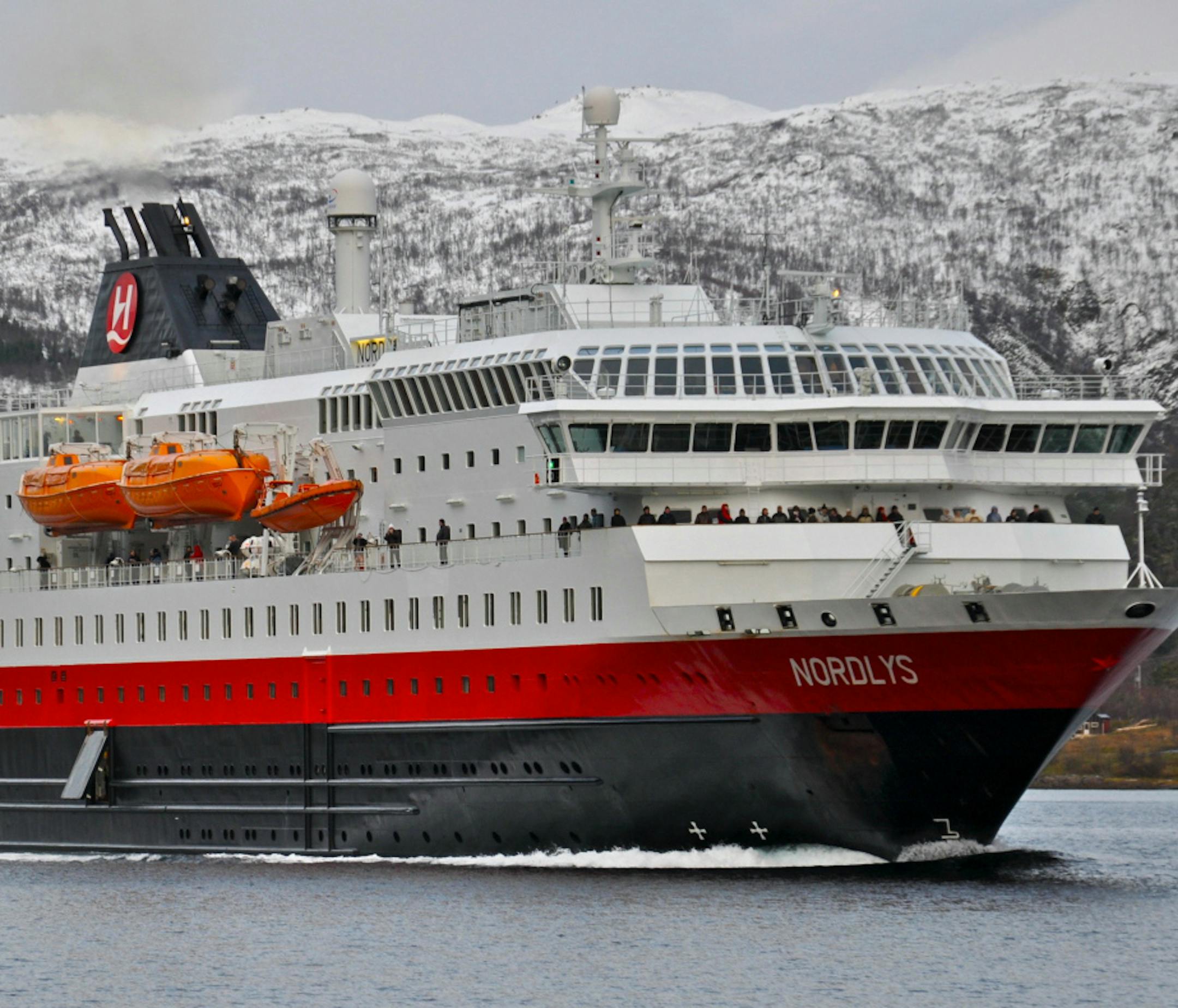 Nordlys plies Norwegian waters for Hurtigruten, a Norwegian cruise line recommended by Barry Vaudrin of www.cruisetalkshow.com. ] photo provided by Barry Vuadrin