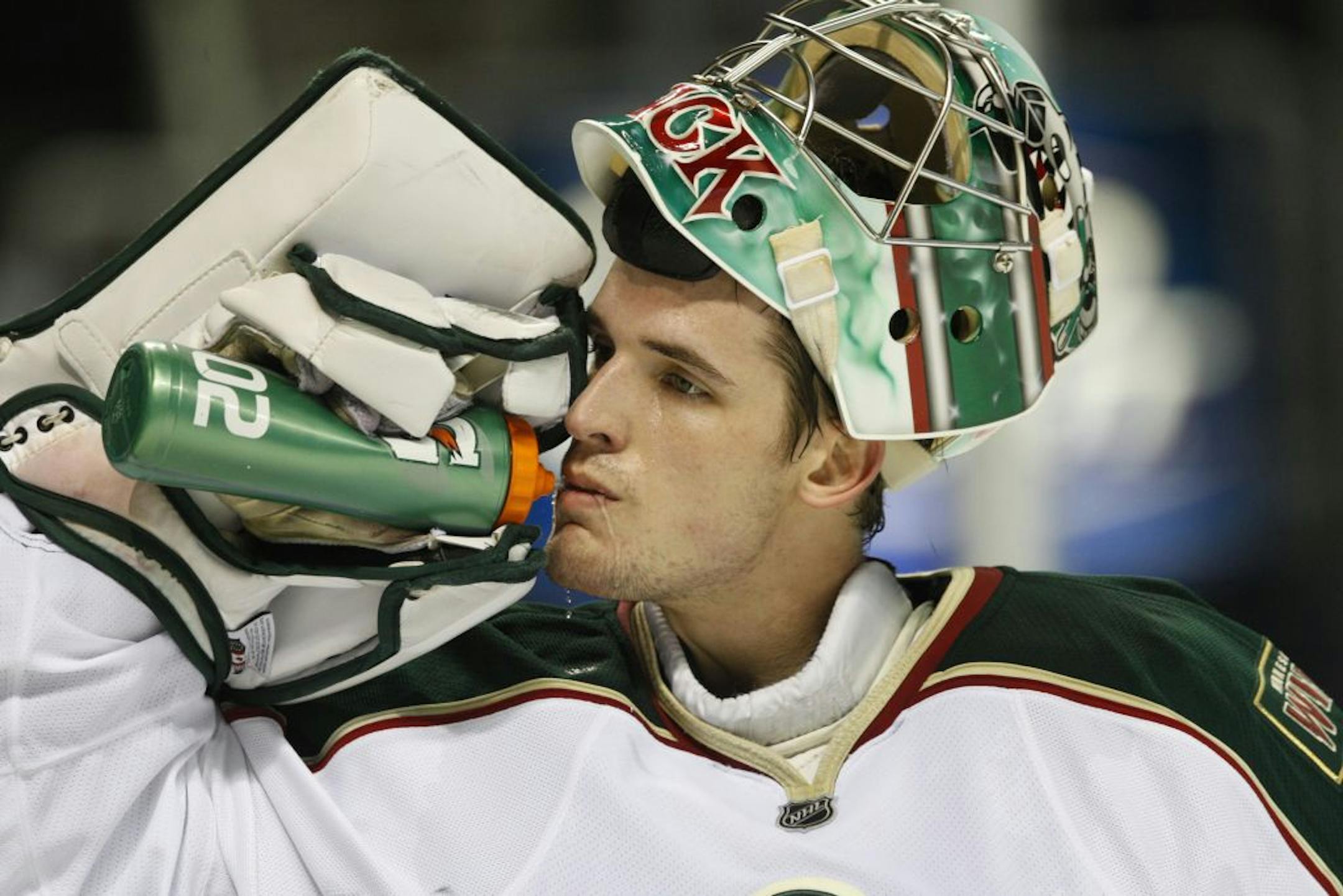 Minnesota Wild goaltender Matt Hackett