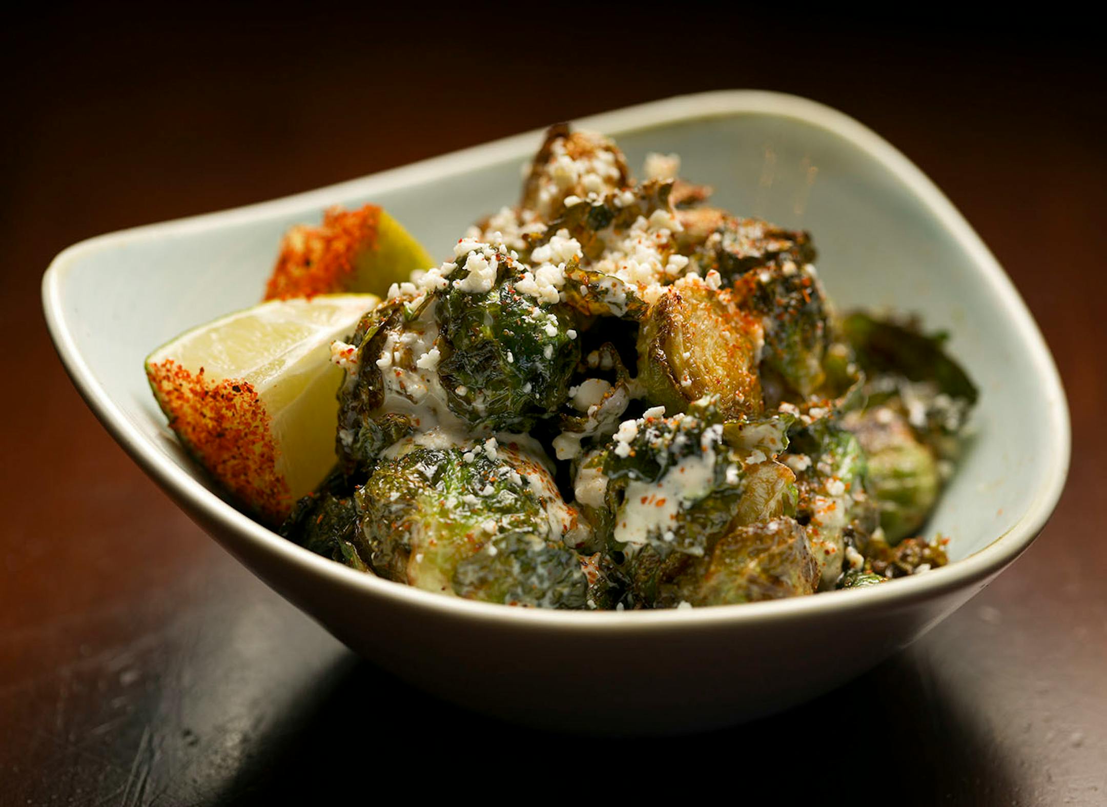 Brussels sprouts, as prepared by chefs Stephan Hesse and Tyge Nelson of Pajarito in St. Paul.