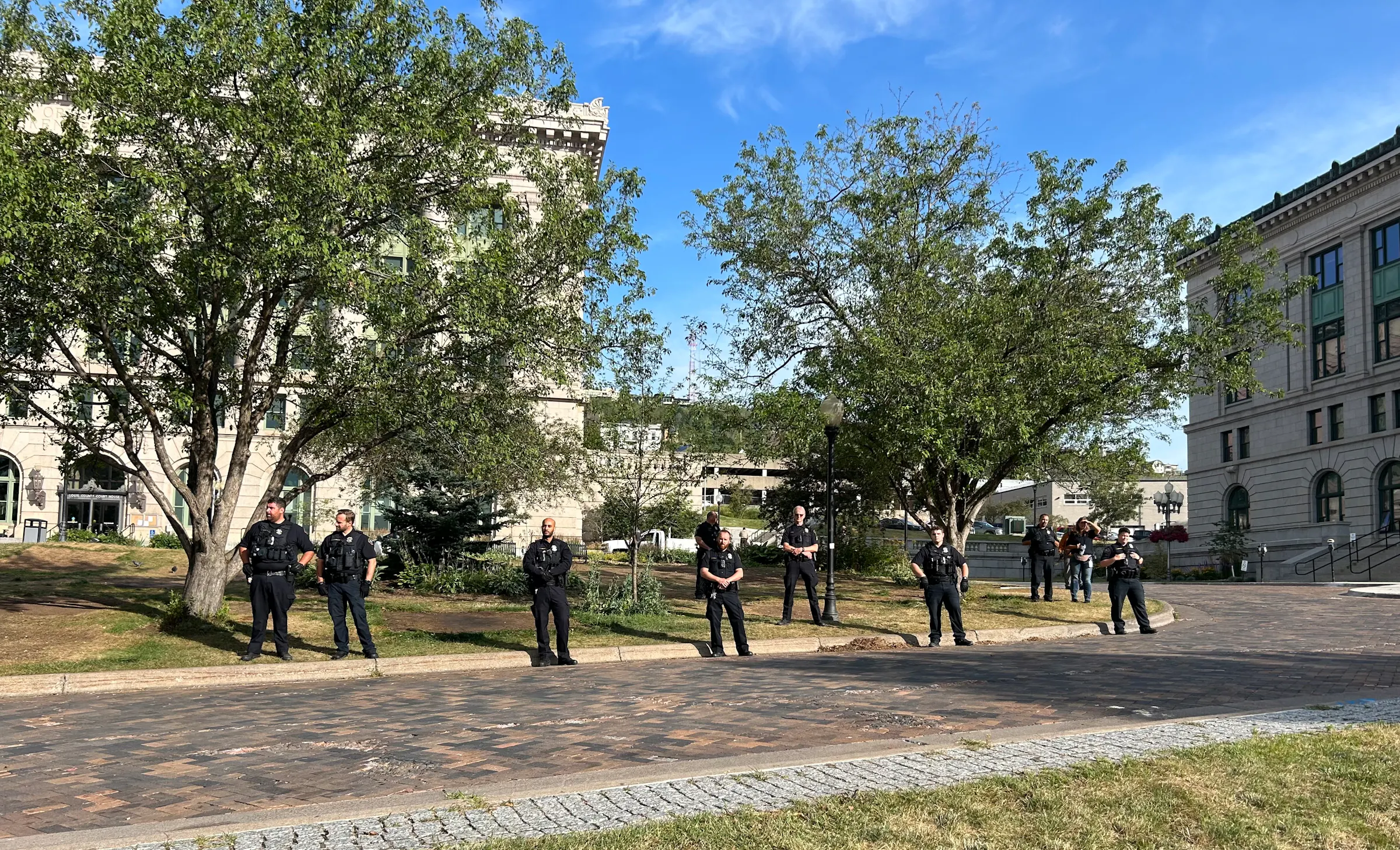 Downtown Duluth homeless encampment removed early Wednesday