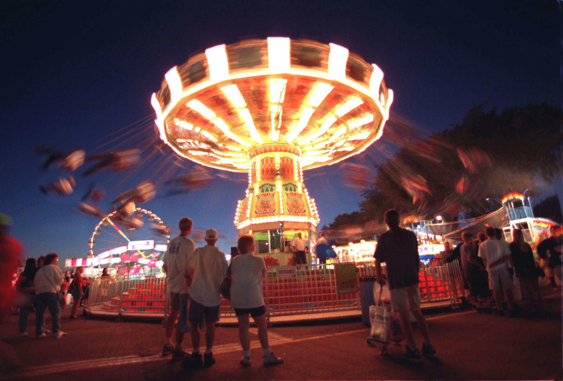 The State Fair Midway gets into full swing on the opening day of the Minnesota State Fair. ORG XMIT: MIN2013060510543945