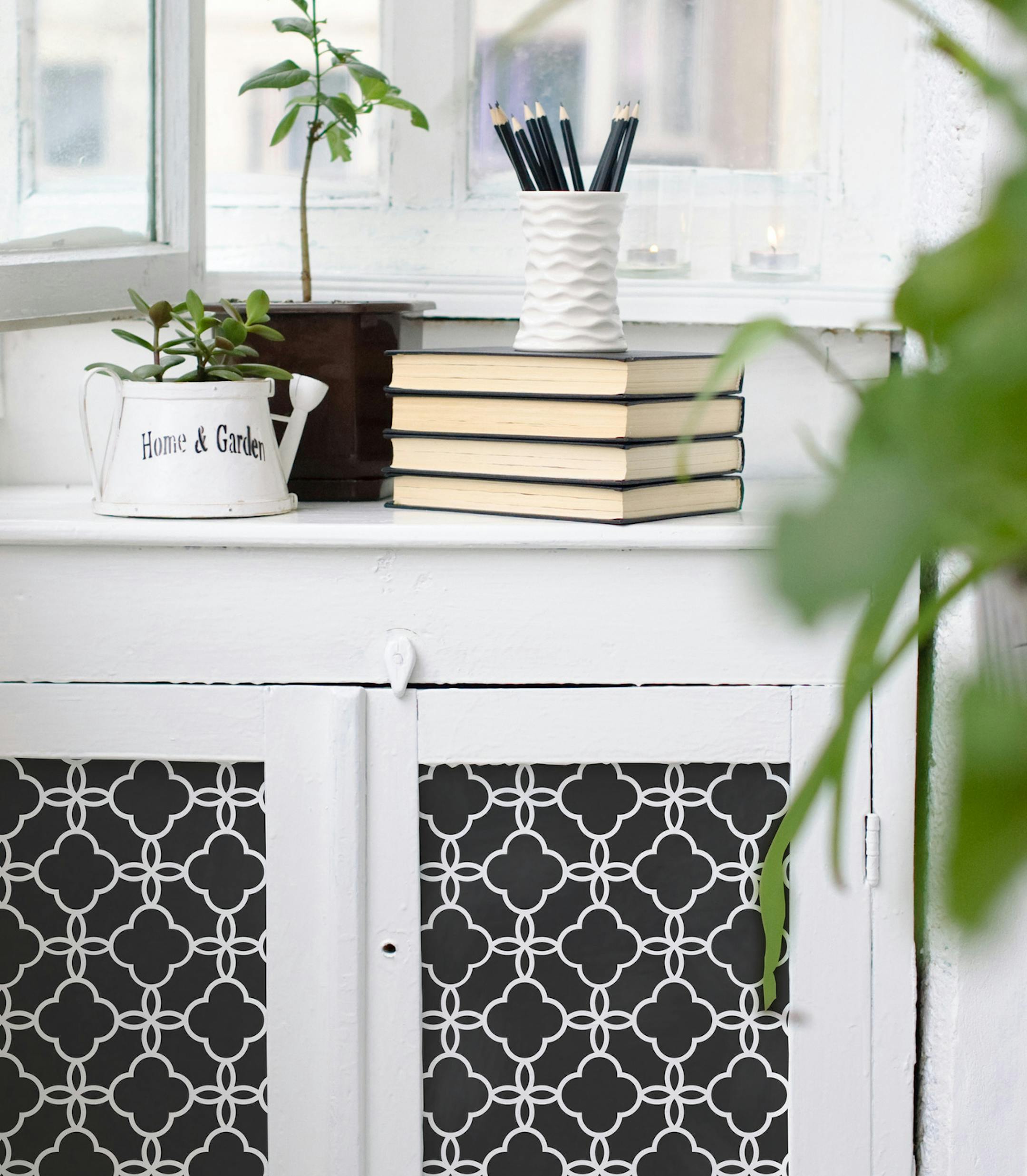 Stenciling has become bolder and more of a statement. This Eastern Lattice Moroccan stencil is by Royal Design Studio. (Akron Beacon Journal/MCT)