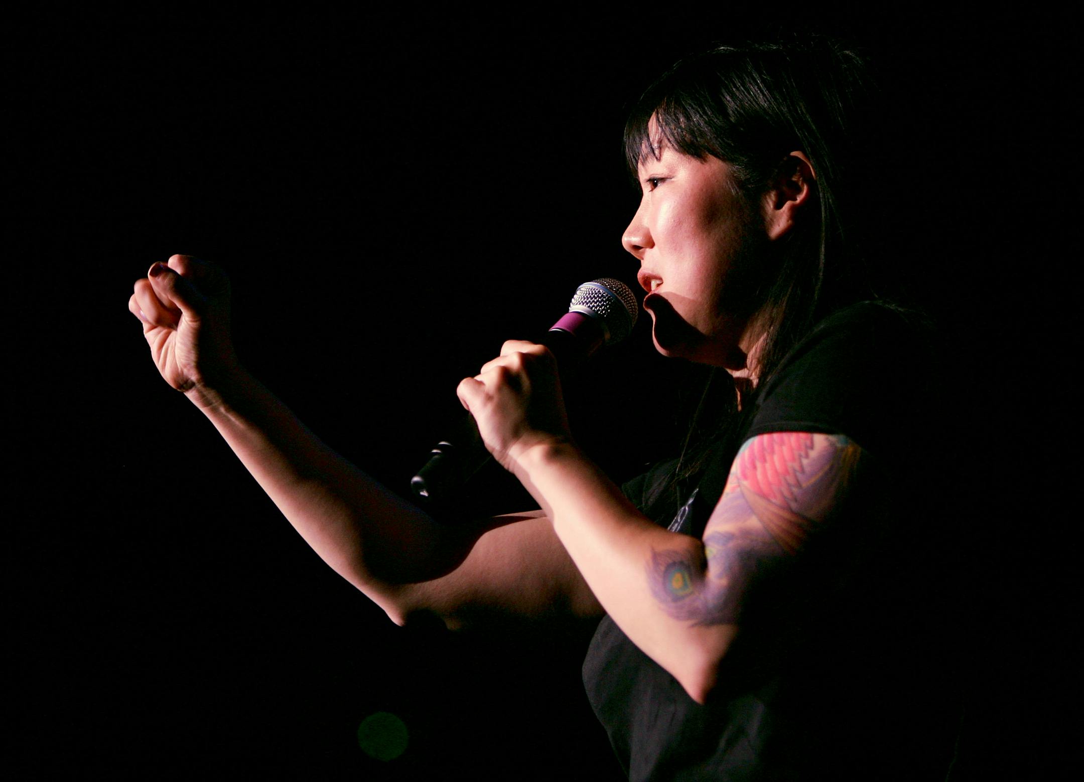 LAS VEGAS - JUNE 08: Comedian Margaret Cho hosts the kickoff of the first annual True Colors Tour at the MGM Grand Garden Arena June 8, 2007 in Las Vegas, Nevada. Proceeds from the show will benefit equal rights organizations.