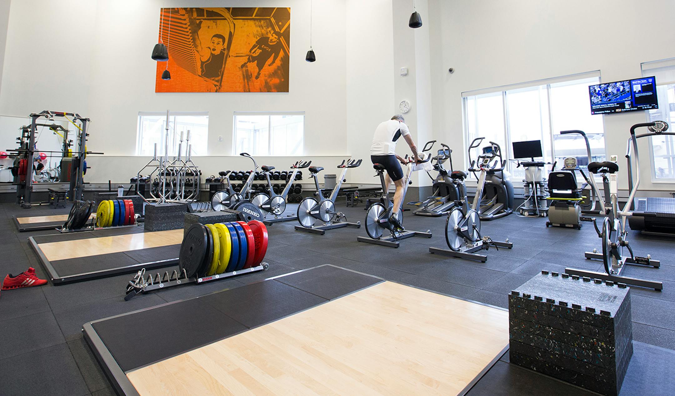 The Mayo Clinic Sports Medicine training area at Mayo Clinic Square in downtown Minneapolis on Wednesday, June 17, 2015.