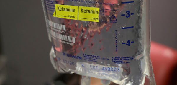 Ketamine may be administered by IV bag.
