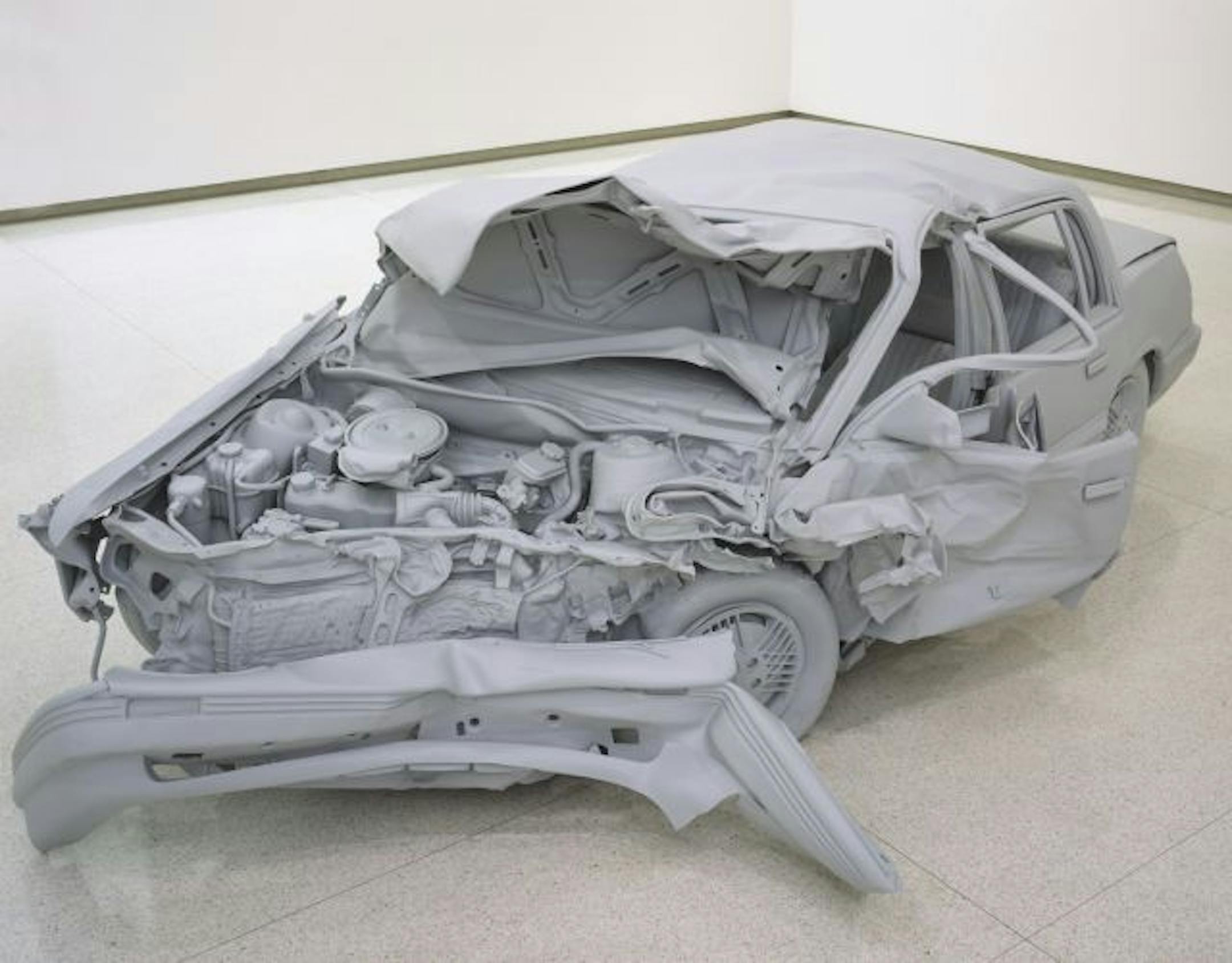 'Car crash' sculpture by Charles Ray