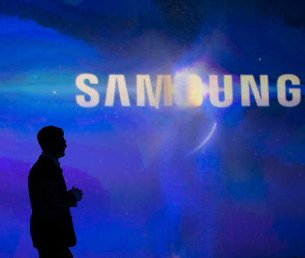 Samsung President and CEO Boo-Keun Yoon delivers his keynote speech at the consumer electronic fair IFA in Berlin, Friday, Sept. 5, 2014. (AP Photo/Ma