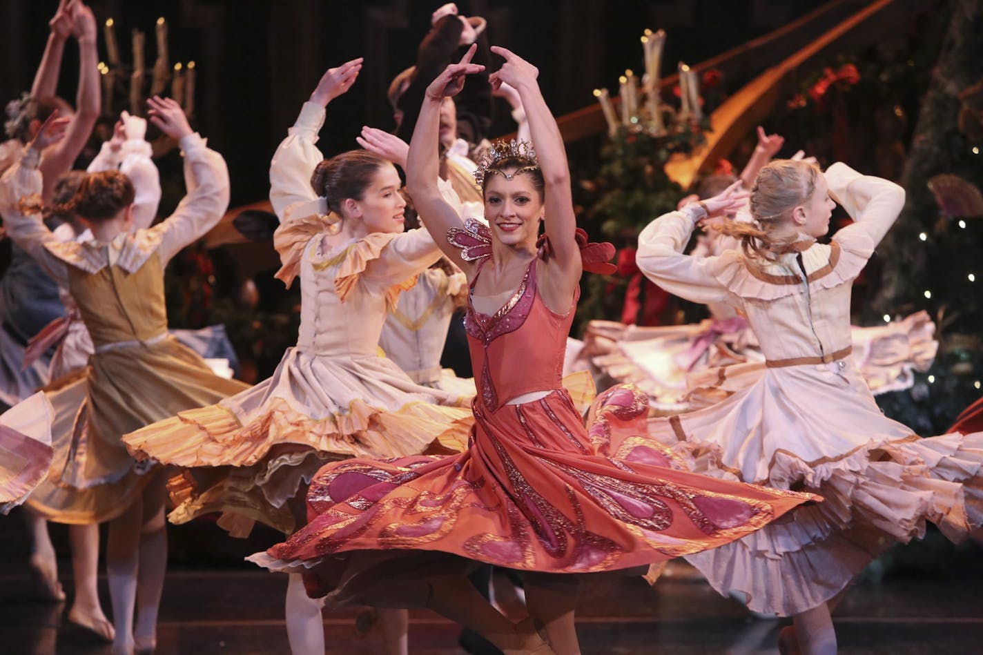 Dancers performed the Nutcracker for the audience at the Cowles Center in Minneapolis Friday.