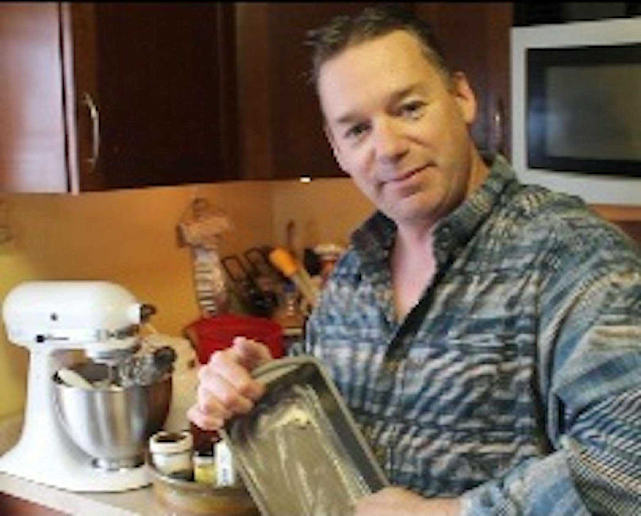 Mike Jankovec discusses how to make posole, a Mexican soup, on his cooking show "Mikey's Kitchen." The show is one of the many features aired on Ely TV's channel 11, a community-access cable channel.