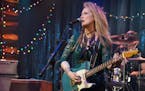 This photo provided by courtesy of Sony Pictures shows, Meryl Streep, as Ricki, performing at the Flash at the Salt Well in TriStar Pictures' "Ricki a