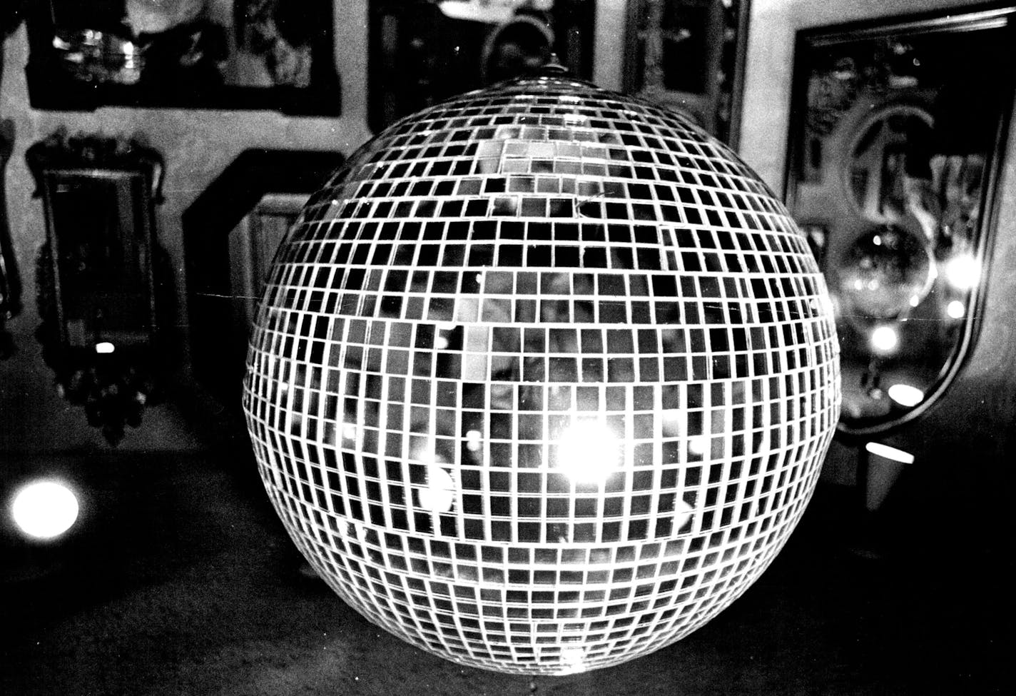 December 1, 1978 A DISCO BALL. You know the large, sparkling globes that rotate over the dance floor at a lot of discos, sending dazzling patches of light over the dancers? You can have one for your very own. They come in various sizes from six inches in diameter ($22) to 22 inches in diameter ($150). The motor is $25 extra. Disco Globe